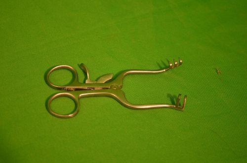 Pilling Weitlaner Retractor 16-5348 3x2 Sharp Tips - 4.5&#034;