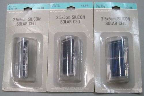 3 Archer 276-124 Solar Cells 2.5x5 CM New In Package