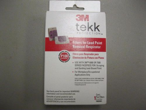 3m Tekk Protection Filters for Lead Paint 1 Pair Filters NEW