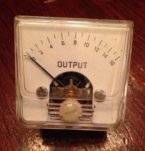 2&#034; Vintage Square Panel Meter Current 0-16