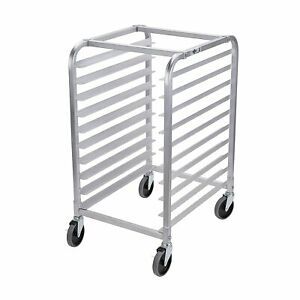 Profeeshaw Bun Pan Bakery Rack 10 Tier with Wheels, Aluminum Racking Trolley or