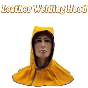 Protection Leather Welding Safety Hood Heavy-Duty Flame Retardant Model Y006 New