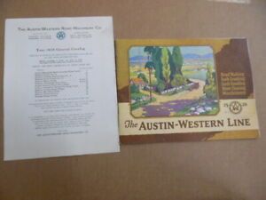 1928 Austin Western Road Machinery Co. Catalog Graders Steam Rollers Vintage VG