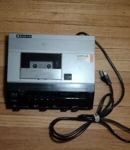Sanyo TRC9010 Vintage Memo Scriber Audio Cassette Transcribing Unit ~ Working