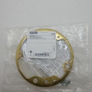 Hubbell 4-3/16 in. Round Brass Floor Box Tile Ring 6298