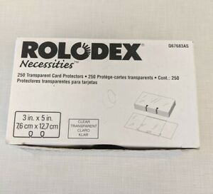 Clear Rolodex 250 Ct Transparent Card Sleeves