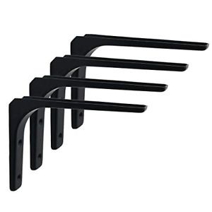 SAYAYO Iron Metal Shelf Brackets, 8 x 6 Inch Heavy Duty L Angle Brackets Shelf 4