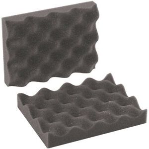 8&#034; x 6&#034; x 2&#034; Charcoal Convoluted Foam Sets - 48 Sets Per Case
