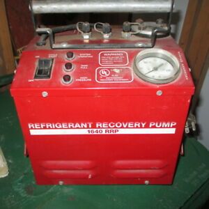 White Industries Refrigerant Recovery Pump Model 1640 RRP