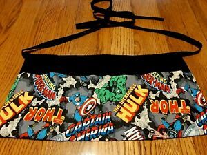 WAITRESS APRON 3 POCKETS HULK AND CAPTAIN AMERICA