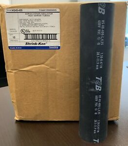 Shrink-Kon HS40-400L Shrink Tubing,1.5In Id,Black,12In,10 each