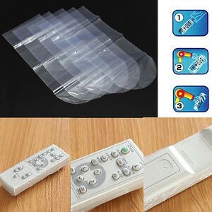 10X Heat Shrink Film TV Video Remote Control Protector Cover Qh