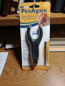 Baumgartens PenAgain Ergo-Sof BLACK ergonomic PEN ERGO SOFT with 2 ink refills