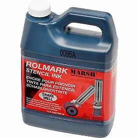 Marsh 1 Qt Rolmark Stencil Ink, Black, 1 Pack 20903  - 1 Each