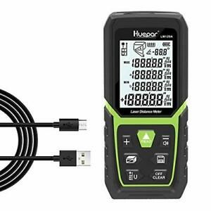 Huepar Laser Distance Meter 393Ft with Li-ion Battery &amp; Electric Angle Sensor...