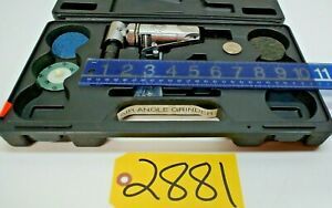Air Angle/Die Grinder w/ pads in Carrying Case 22,500 RPM 90 PSI 1/4&#034; SHIPS FREE