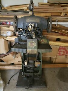 Landis 12 model L leather sewing cobbler machine.  Cast iron