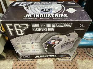 Refrigerant Recovery Machine. JB Industries, F6-DP, Dual Piston, Oil-Less, FAST