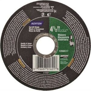 Norton 01621 4 1/2 X 1/16 X 7/8-Inch Masonry Right Angle Cut Off Blade
