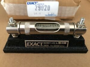 Vintage Exact 4&#034;  Machinist Level New old stock Hyde Group USA NJ PA history