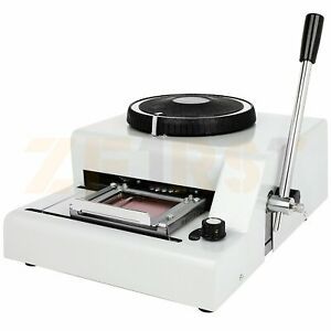 72-Character Manual Stamping Machine PVC/ID/Credit Card Embosser Code Printer