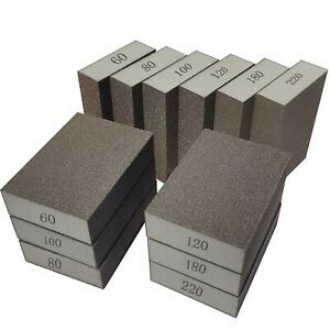 Tonmp 12 Pack Sanding Sponges - Coarse/Medium/Fine/Superfine 6 Different Spec...
