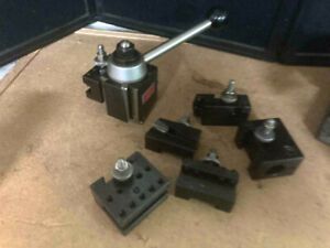 ALORIS &#034;BXA&#034; QUICK CHANGE TOOL POST AND HOLDER MINT WEDGE STYLE