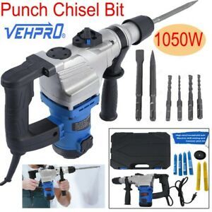 3000RPM Electric Demolition Jack Hammer Concrete Breaker Punch Chisel Bit Tool**