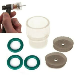 6pcs TIG Welding Torch Stubby Gas Lens #12 Pyrex Glass Cup Kit For For WP-9/17