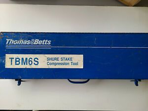 Thomas &amp; Betts TBM6 Ratcheting Compression Tool, Crimp Tool with die sets