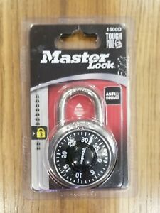 Master Lock Stainless Steel Combo Combination Lock Anti Shim 1500D 3/4&#034; 19mm NIP
