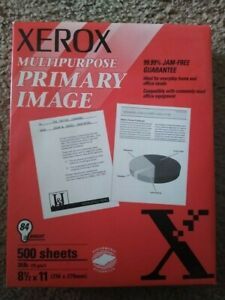 Xerox Multipurpose Primary Image Paper, 20 lb, 500 sheets, 8 1/2 x 11&#034;, NEW PKG