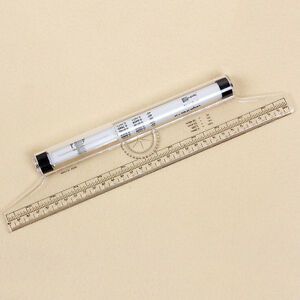 Multi-purpose Clear Metric Parallel Drawing Rolling Ruler measurement too*fi
