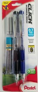 2 Pentel Twist-Erase CLICK Mechanical Pencils 0.7mm lead