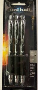 3 Uni-ball Signo 207 Retractable 0.7mm Black Gel pens