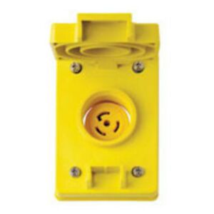 LEVITON 67W74 20A Locking Receptacle 3P 4W 125/250Vac L14-20R Yl