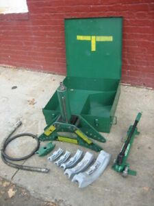 GREENLEE 880 HYDRAULIC PIPE BENDER 3/4 - 2&#034; HAND PUMP