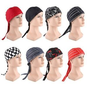 Men&#039;s Pirate Chef Cooking Cap Kitchen Restaurant Waitress Waiter Catering Hat