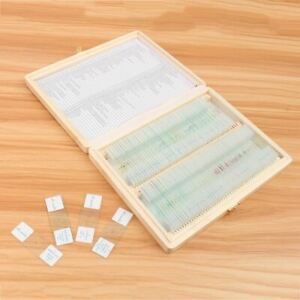 100Pcs Microscope Glass Slides Sample Glass Prepared Basic Science Biological Sp