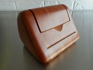 BUSINESS NAME CARD HOLDER WOOD DESK BOX FRANK GARVELINK DESIGNER