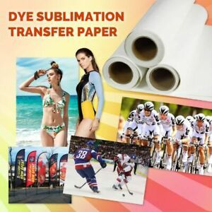 US 86g 44&#034; x 328 HanJi Dye Sublimation Paper Heat Transfer Printing Film Paper