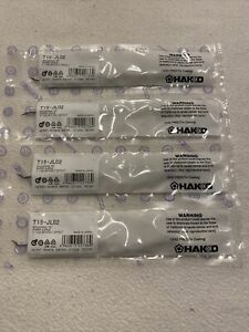 Hakko T15-JL02 T15 Series Bent Chisel Soldering Tip 30° .20mm x 9.30mm - QTY 4