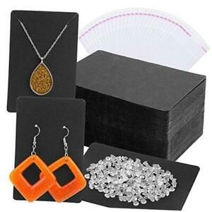 Earring Cards,  Earring Packaging Holder Cards Earring Display Cards with black