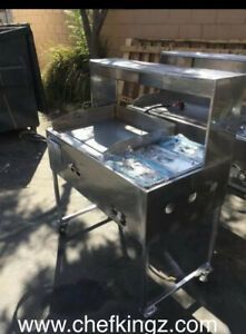 Flat Grill 24x20, 3 Trays