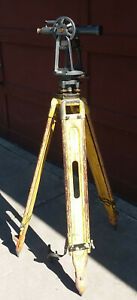 REALIST DAVID WHITE INSTRUMENTS SURVEYORS TRANSIT LEVEL &amp; TRIPOD, VINTAGE