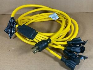 Briggs and Stratton 25&#039; ft 30 amp Generator Adapter Cord with 4 outlets Heavy