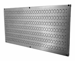 Wall Control Pegboard 16in x 32in Horizontal Galvanized Metal Pegboard Tool Boar