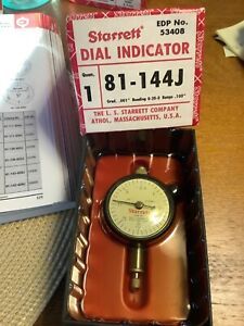 Starrett 81-144J DIAL INDICATOR 