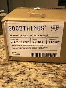 GenMega Tranax 2 1/4&#034; x 670&#039; Heavy Weight ATM Paper Rolls, 8 PACK