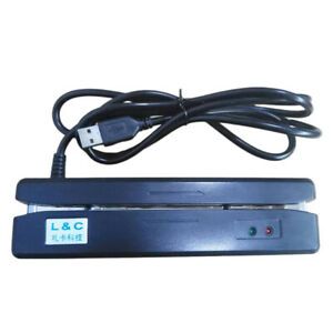 LC-402U USB MSR Credit Card POS Reader 2 Track Hi-Co Magnetic Stripe